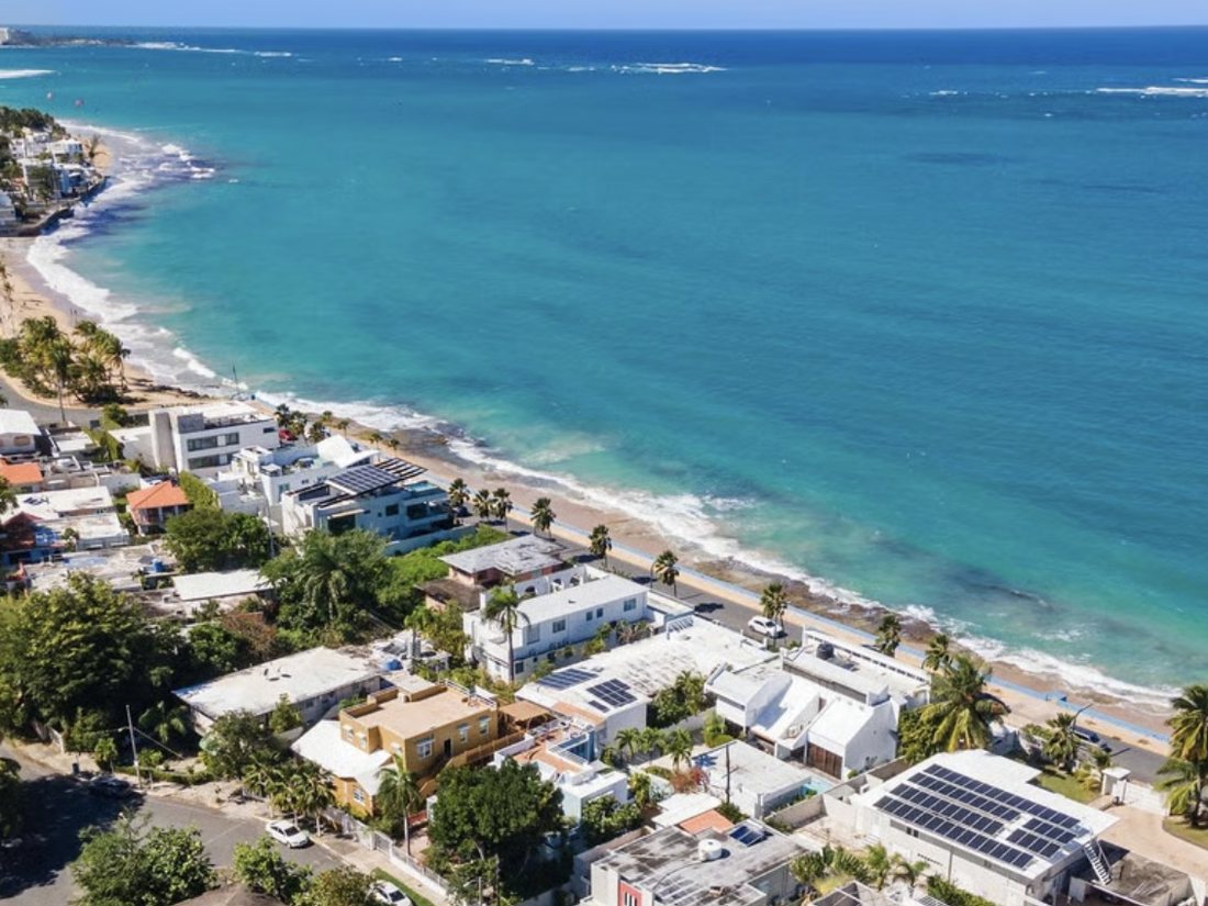 La costa de Ocean Park en San Juan